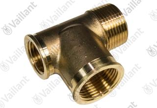 VA T-Stück, K.F.E.-Hahn/Speicher Vaillant-Nr. 129257