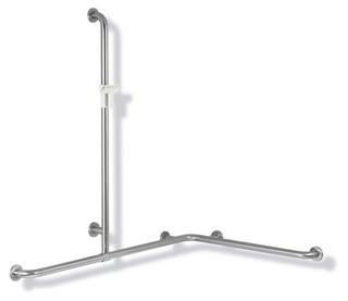 HEWI Dusch-/Wannenhandlauf 805 1100x1185x762mm, Brausehalter reinweiß