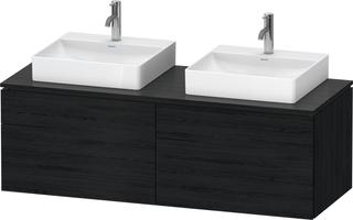 Duravit Waschtisch-Unterschrank L-Cube 142x55x48,2cm, 2 Schub., Ei sw, Aho re