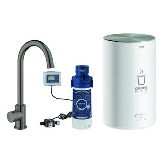 GROHE Spültisch-Standventil Red Mono C-Ausl, m Boiler Gr M, hd graph. geb.