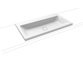 Kaldewei Aufsatz-Waschtisch CONO 3084 90x50cm, BBR, weiß