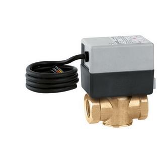Caleffi Zweiwege-Motor-Zonenventil 642 1", 230 V, Kv 1 m3/h, mit Rücklauffeder