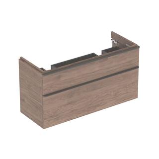 Geberit Dop.-WT-Schr. Smyle Square 118,4x61,7x47cm, 2 L, Holz Nussb hick.