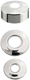HAAS Hahnrosette 1/2"x10mmxd= 61mm, Messing verchromt