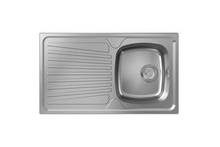 hansgrohe Einbauspüle S21 m Abtropffl., Unterschr. 45cm, Edelstahl