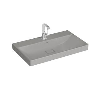 VitrA Waschtisch New Metropole steingrau ma, 80x47x17cm, 1 Hahnl. mit.