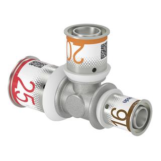 Uponor T-Stück S-Press PLUS 25x20x16mm, reduziert
