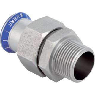 Geberit Übergangsverschraubung Mapress d 15xR 1/2, labs-f, ÜWM/CrNi, m AG, ES