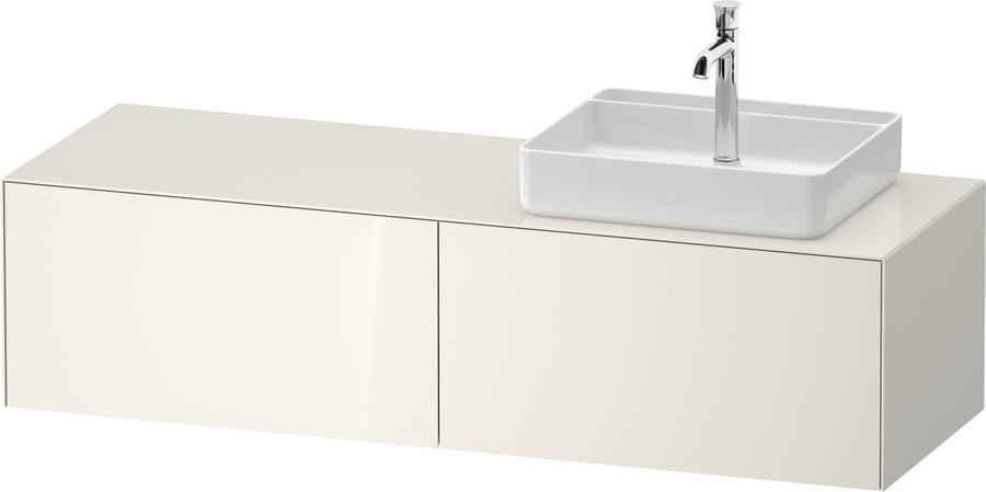 Artikelbild 1 des Artikels „Duravit WT-Unterschrank White Tulip 160x55cm, Be R, No w g, N R/o Beleucht. Nordic weiß Hochglanz | Nussbaum rechts/ohne Innenbeleuchtung“