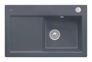 V&B Spüle Subway 45 m Abl.garn, Exzenter, gra CeramicPlus