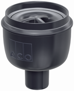ACO Bodenablauf Easyflow Standard DN 50, senkr, ohne Zulauf, Kunststoff