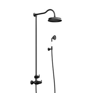 Steinberg Brause-Set Serie 350 m AP-THM-Arm., Regen-/Handbr., ma black