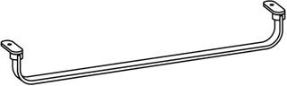 Laufen Handtuchhalter LIVING SQUARE verchromt, zu Waschtisch H 81643 1