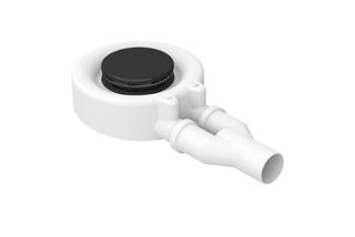 Bette DW-Abl-Garnitur B574-BetteScope raven, 0,85 l/s., seitliche Entwässerung