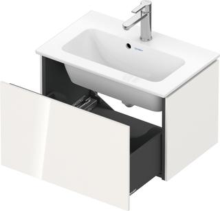 DU WTU Compact L-Cube 400x620x391mm 1 Auszug, Weiß Hochglanz ES Ahorn
