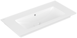 V&B Möbel-Waschtisch VENTICELLO 100x50cm, o. HL, m Überlauf, weiß C-plus
