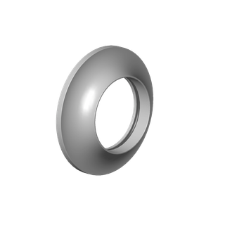 DO Rosette ERSATZTEILE 90278001200 D 55 x 18 mm Dark Platinum gebürstet