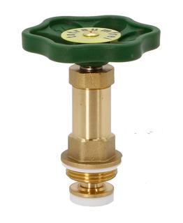 Freistromventil-Oberteil 1818 PTFE, Messing, nichtsteigende Spindel