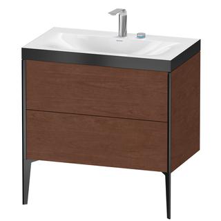 Duravit WT-Unterschrank c-bonded XViu 80x48cm, 2 AZ, 2 HL, s m, R P, US Nussb