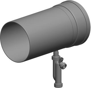 ATEC Kondensatanlauf PolyTop DN 250, Nutzlänge 395mm, mit Siphon