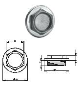 HG-TEC Blindstopfen Stahl roh 11/4" rechts