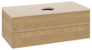 V&B WTU o. F-Struktur -Beleuchtung Antao 100x36x50cm, WBP-farbe botti., honey oak