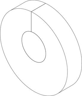 BOSCH Ersatzteil TTNR: 87185422370 Rosette Flansch D150x55x40 weiß