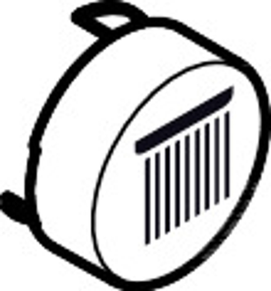 hansgrohe Druckknopf f UP-THM, Ta. Kopfbr. Rain groß, schwarz