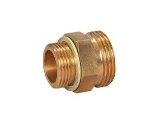 FL Rotguss-Adapter DN25 G 1 AG x G 1 1/4 AG, flachdichtend