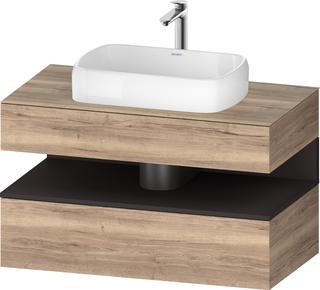 Duravit Waschtisch-Unterschrank Qatego 100x55x60cm, gra m/E ma, Pl, 1 Kast