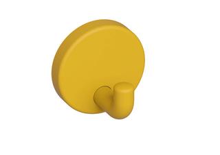 HEWI Wandhaken 801 senfgelb, Rosette d= 40mm, matt