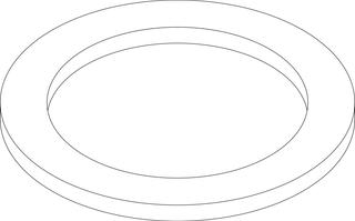 BOSCH Ersatzteil TTNR: 8716854796 Dichtung 1"1/8 AFM34/2 dicke2