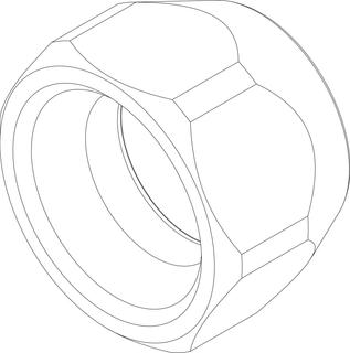 BOSCH Ersatzteil TTNR: 8737602558 Mutter 1/2" mit Dichtung