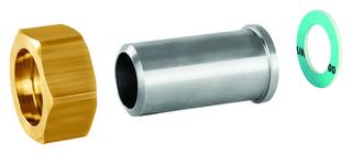 Resideo Anschlussverschraubung 16mm, G 3/4, m Schweißt., flach dichtend