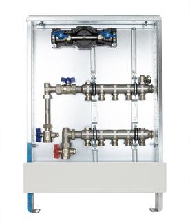 Strawa HK-Anschlussstation H 52 W1-WMZ 6 HK, B 575mm, w, An vert, i UP-Schrank