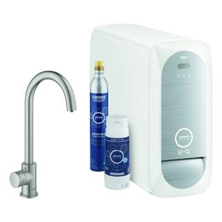 GROHE SPT-EHM Blue Home C-Auslauf, Mono Starter Kit, supersteel