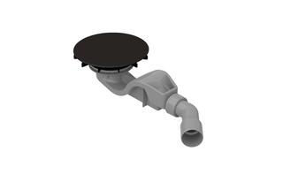 Bette Abl/ÜL-Gar. BetteAir 50-B525 für Duschfliese, anthracite