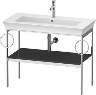 Duravit Waschtisch-Konsole White Tulip 98,4x45cm, gra g, Me, 2 HTH, bodensteh.