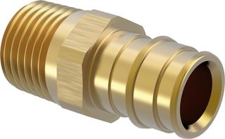 Uponor Übergangsmuffe Q&E DR Messing, 20mmxR 1/2 MT