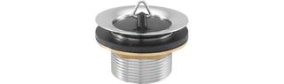 ASW Ablaufventil 1 1/2"xd= 70x40mm, MS vc, mit Stopfen