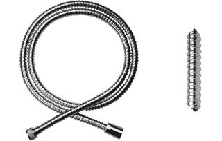 ASW Brauseschlauch Agraff 1,75 m, 1/2 Rändelx1/2 M. MS verchr.