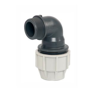 Plasson Winkel Serie 18 90Grad, AG PP, 32mmxR 1, Wasser 16 bar