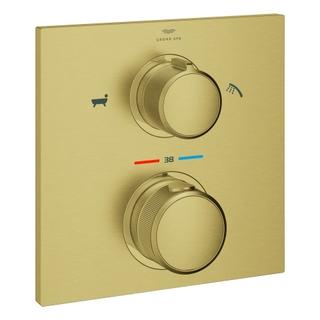 GROHE Fertigmontageset Allure UP-WA-THM, m i 2-W.-Umstg., C sunr geb.