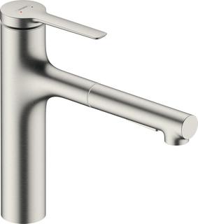 hansgrohe EH-Küchenarmatur Zesis M33 Auszugslänge b zu 500, Edelstahl Finish