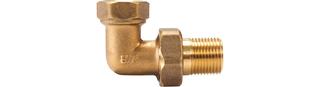 STEDO Eisenrohrverschraubungen 3/8", Winkelform, AGxIG