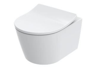 TOTO Wand-Tiefspül-WC RP Compact 38x49x33,5cm, randlos, weiß