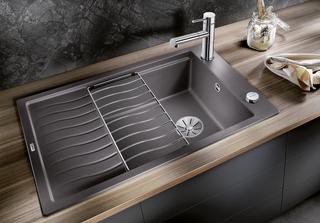 Blanco Spüle ELON XL 6 S SILGRANIT 78x50cm, fe-gr, rev, m Abl-Fernbed./Zub.