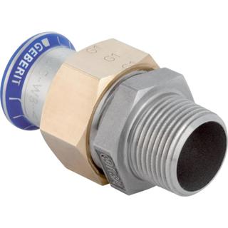 Geberit Übergangsverschraubung Mapress d 22mmxR 1/2, labs-f, m AG, Edelstahl