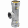 Sanha T-St. Heavy Steel Press Gas 71130G mit Innengewinde, P1 1/2xFPT 1/2xP 1 1/2