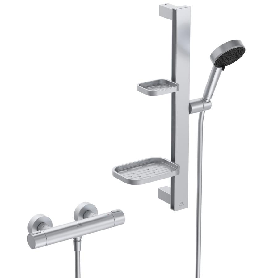 Artikelbild 1 des Artikels „IS Brausekombination Ceratherm Alu+ m THM, BrSt 60cm, 2F-HBR, 8 l/min, si silver“